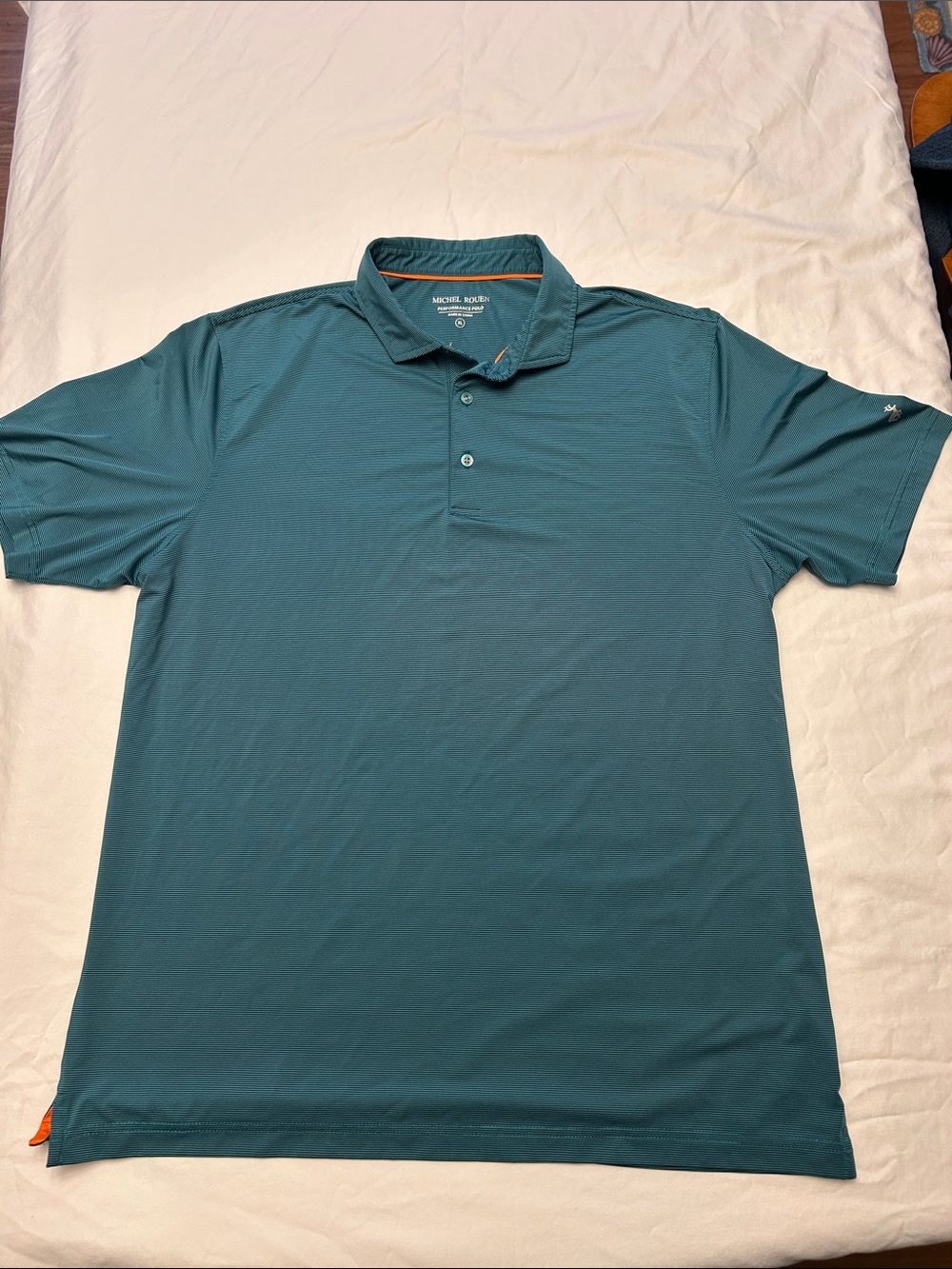 Michel Rouen Teal Performance Polo